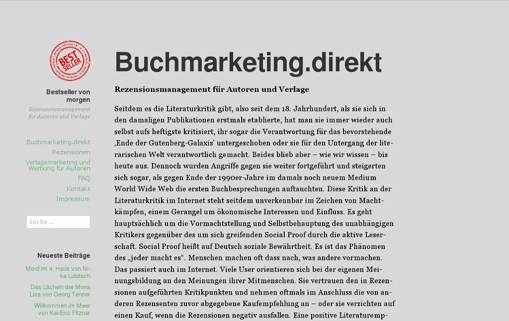 bild Bestseller von morgen